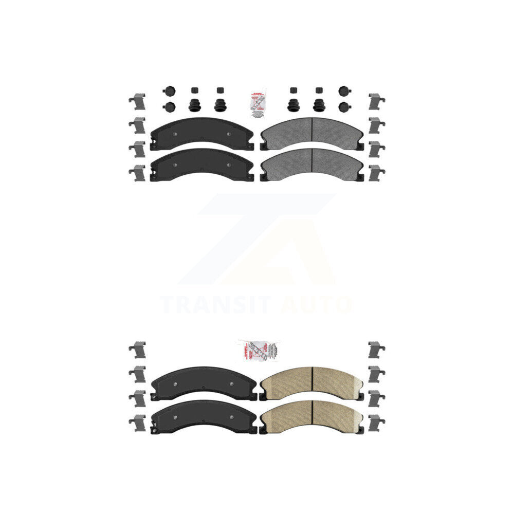Semi-Metallic Ceramic Disc Brake Pads Front Rear Kit For Nissan NV2500 TITAN XD