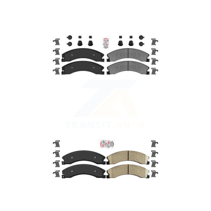 Semi-Metallic Ceramic Disc Brake Pads Front Rear Kit For Nissan NV2500 TITAN XD