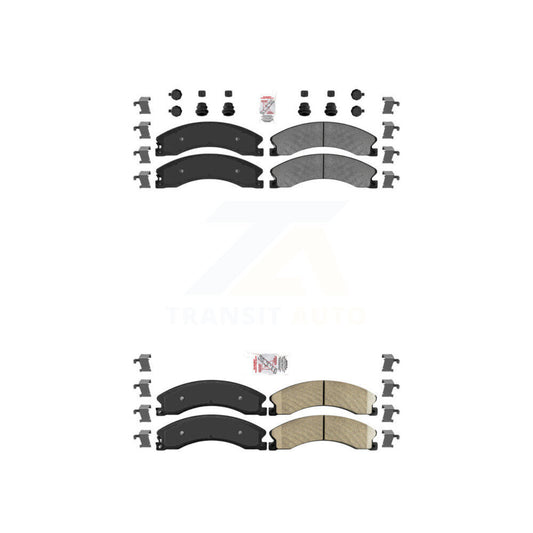 Semi-Metallic Ceramic Disc Brake Pads Front Rear Kit For Nissan NV2500 TITAN XD