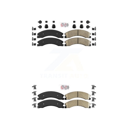 Ceramic Disc Brake Pads Front Rear Kit For Nissan NV2500 TITAN XD NV3500 NV1500