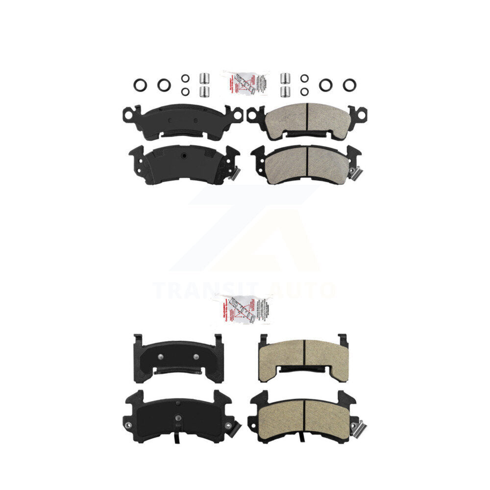 Semi-Metallic Disc Brake Pads Front Rear Kit For Pontiac Firebird Cadillac