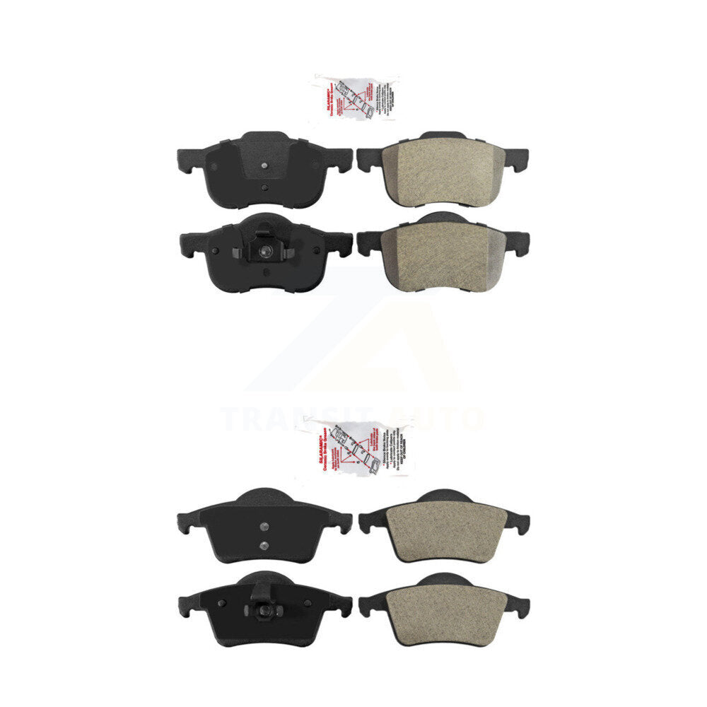 Semi-Metallic Disc Brake Pads Front Rear Kit For Volvo S60 XC70 V70 S80