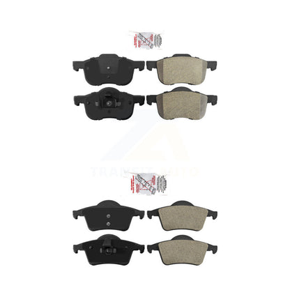 Semi-Metallic Disc Brake Pads Front Rear Kit For Volvo S60 XC70 V70 S80