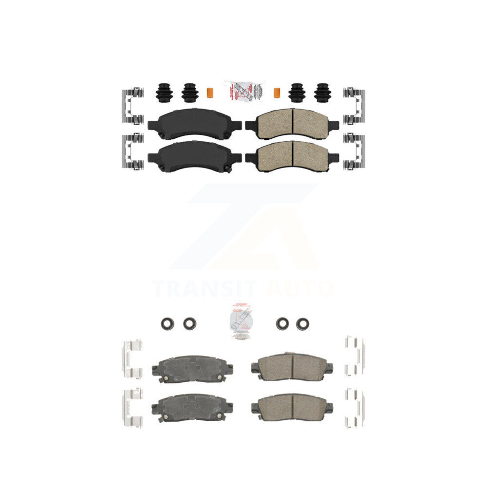 Ceramic Disc Brake Pads Front Rear Kit For Chevrolet Trailblazer GMC Envoy XL