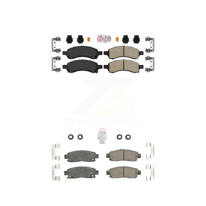 Ceramic Disc Brake Pads Front Rear Kit For Chevrolet Trailblazer GMC Envoy XL