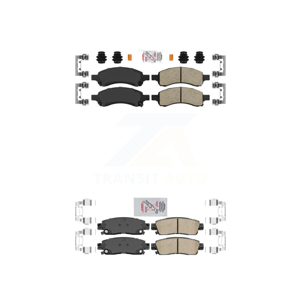 Ceramic Disc Brake Pads Front Rear Kit For Chevrolet Trailblazer GMC Envoy XL