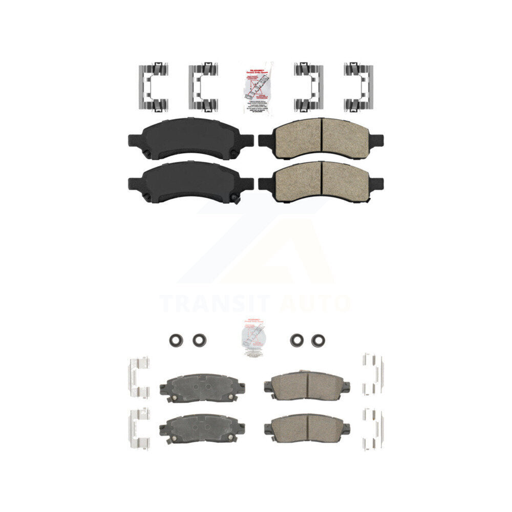 Ceramic Disc Brake Pads Front Rear Kit For Chevrolet Trailblazer GMC Envoy XL