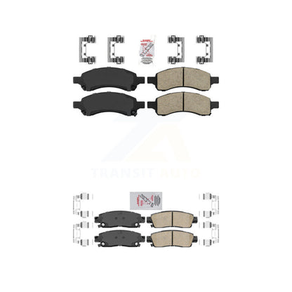 Ceramic Disc Brake Pads Front Rear Kit For Chevrolet Trailblazer GMC Envoy XL