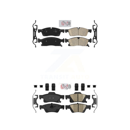 Ceramic Disc Brake Pads Front Rear Kit For Dodge Durango Jeep Grand Cherokee WK