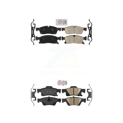 Ceramic Disc Brake Pads Front Rear Kit For Dodge Durango Jeep Grand Cherokee WK