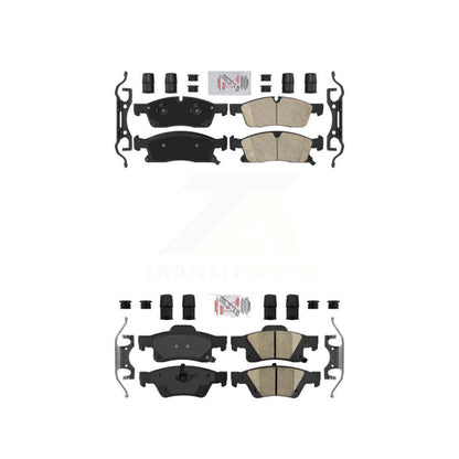 Ceramic Disc Brake Pads Front Rear Kit For Dodge Durango Jeep Grand Cherokee WK