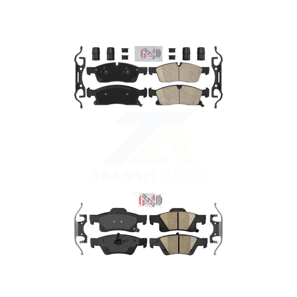 Ceramic Disc Brake Pads Front Rear Kit For Dodge Durango Jeep Grand Cherokee WK