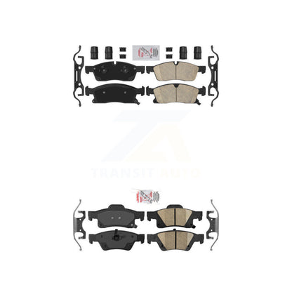 Ceramic Disc Brake Pads Front Rear Kit For Dodge Durango Jeep Grand Cherokee WK