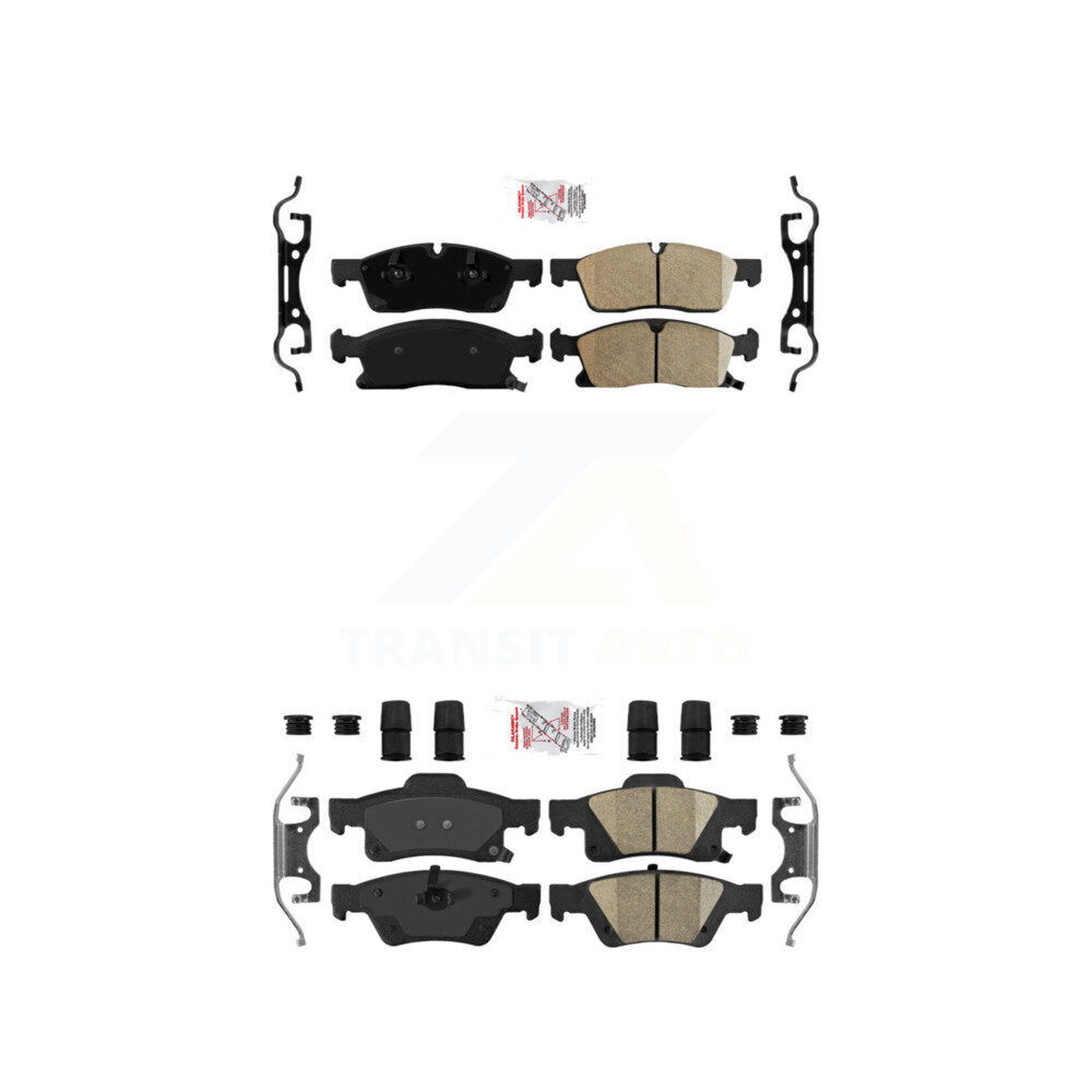 Ceramic Disc Brake Pads Front Rear Kit For Dodge Durango Jeep Grand Cherokee WK