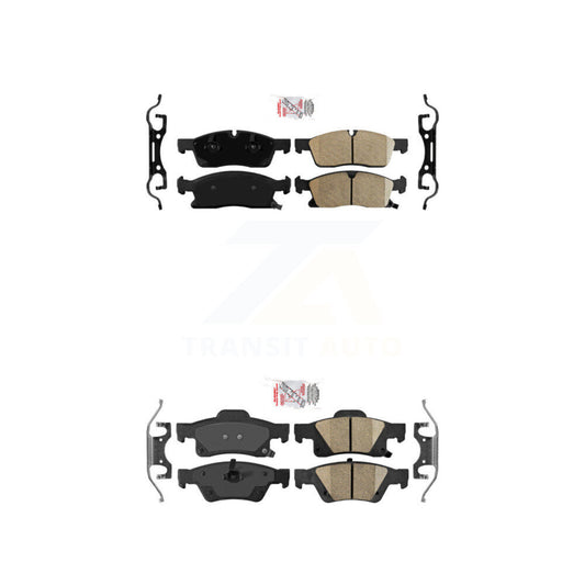 Ceramic Disc Brake Pads Front Rear Kit For Dodge Durango Jeep Grand Cherokee WK