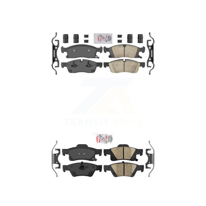 Ceramic Disc Brake Pads Front Rear Kit For Dodge Durango Jeep Grand Cherokee WK