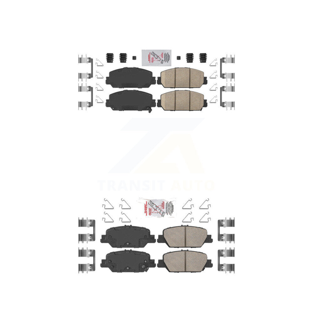 Ceramic Disc Brake Pads Front Rear Kit For Honda CR-V