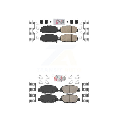 Ceramic Disc Brake Pads Front Rear Kit For Honda CR-V