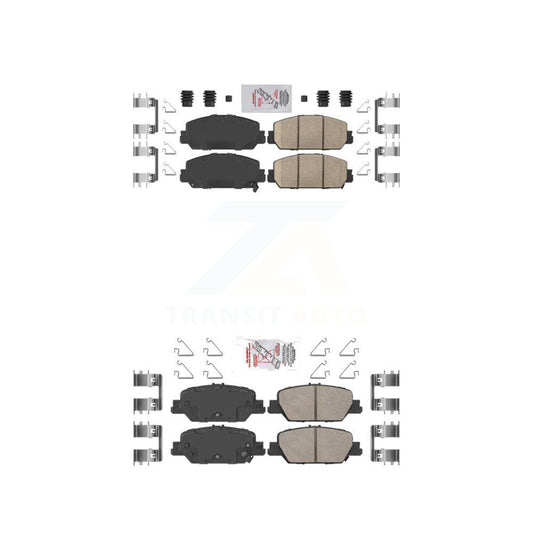 Ceramic Disc Brake Pads Front Rear Kit For Honda CR-V