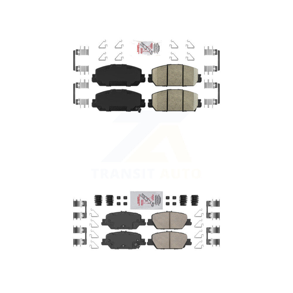 Ceramic Disc Brake Pads Front Rear Kit For Honda CR-V