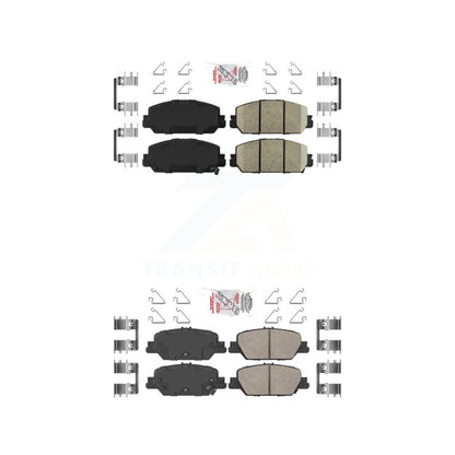 Ceramic Disc Brake Pads Front Rear Kit For Honda CR-V