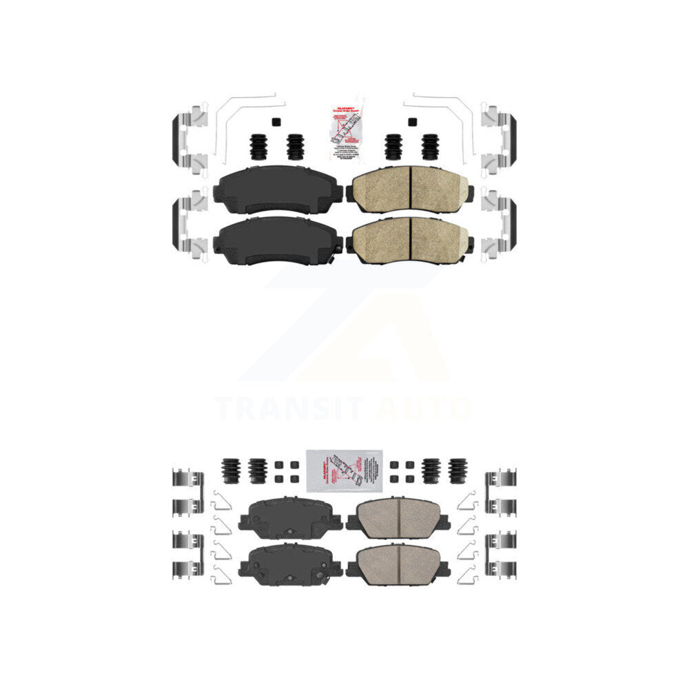 Ceramic Disc Brake Pads Front Rear Kit For Honda CR-V