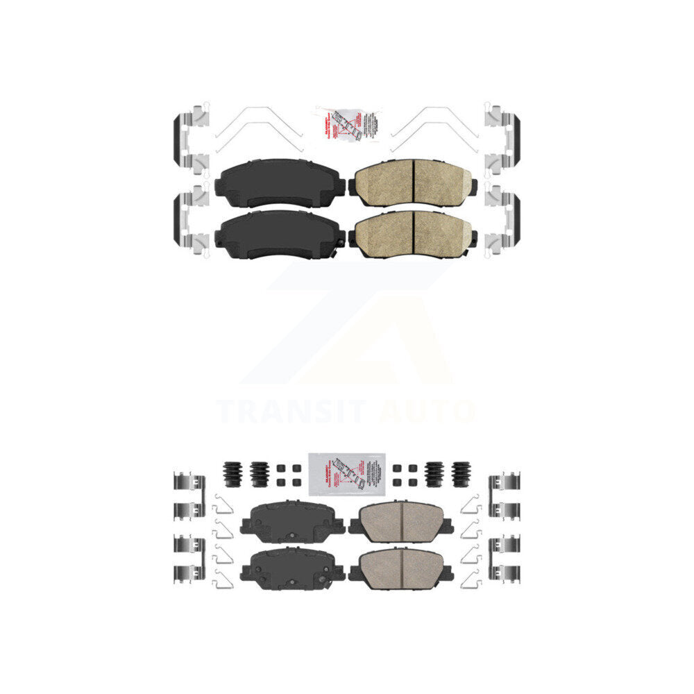 Ceramic Disc Brake Pads Front Rear Kit For Honda CR-V