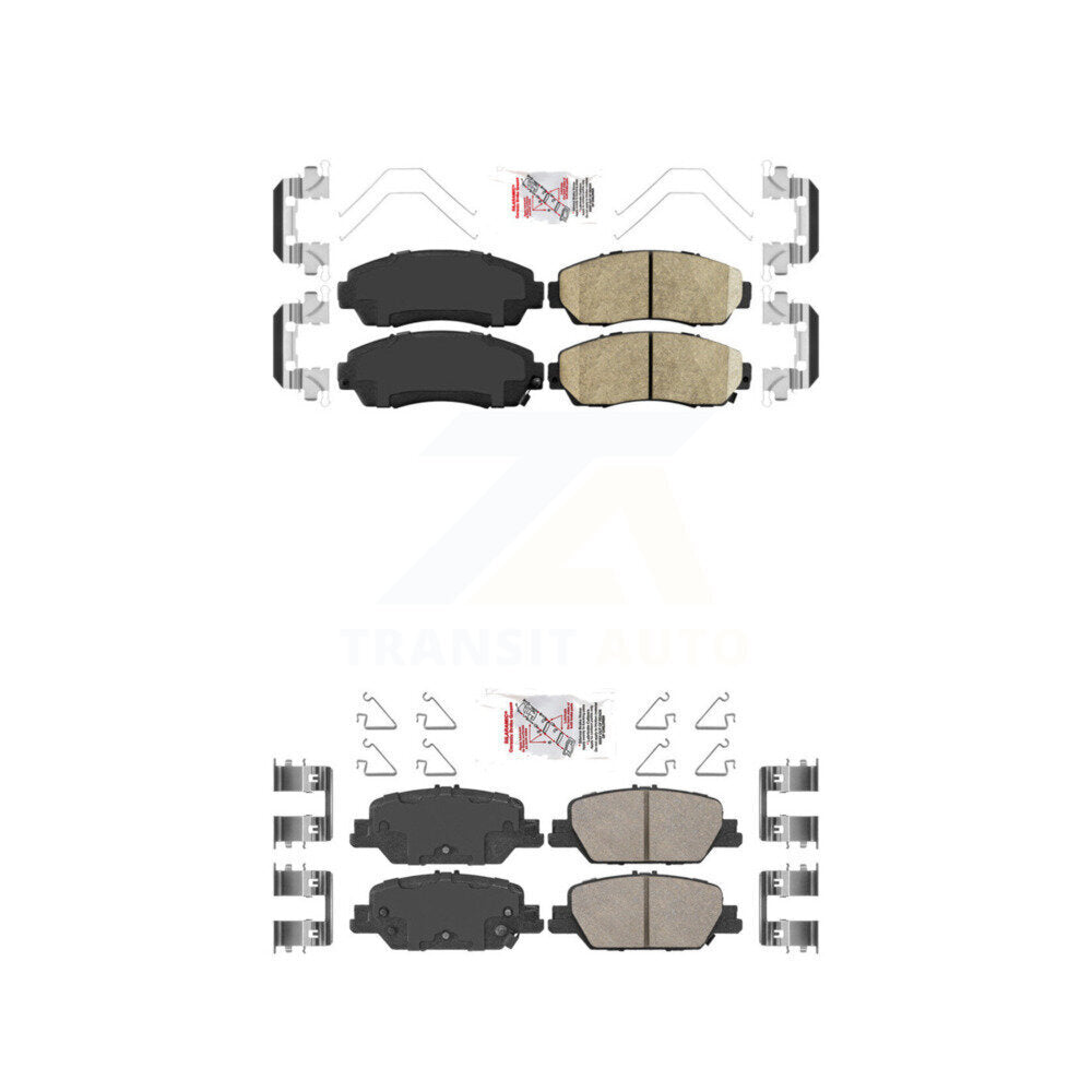 Ceramic Disc Brake Pads Front Rear Kit For Honda CR-V