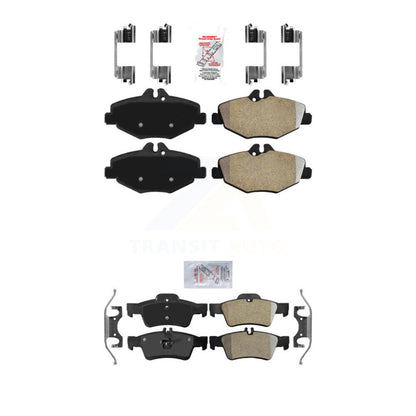 Semi-Metallic Disc Brake Pads Front Rear Kit For Mercedes-Benz E320 E350