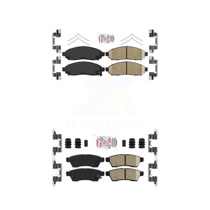 Ceramic Disc Brake Pads Front Rear Kit For Nissan Frontier Xterra Suzuki Equator