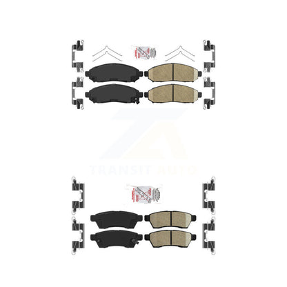 Ceramic Disc Brake Pads Front Rear Kit For Nissan Frontier Xterra Suzuki Equator