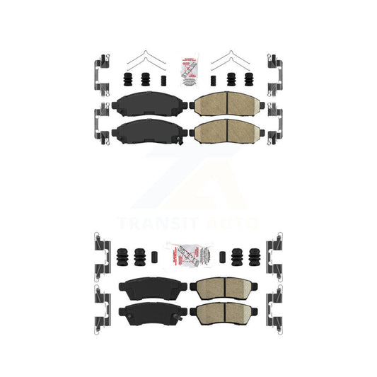 Ceramic Disc Brake Pads Front Rear Kit For Nissan Frontier Xterra Suzuki Equator