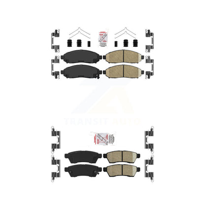 Ceramic Disc Brake Pads Front Rear Kit For Nissan Frontier Xterra Suzuki Equator
