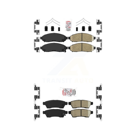 Ceramic Disc Brake Pads Front Rear Kit For Nissan Frontier Xterra Suzuki Equator