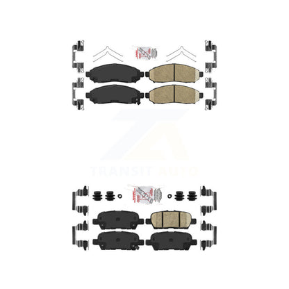 Ceramic Disc Brake Pads Front Rear Kit For Nissan LEAF