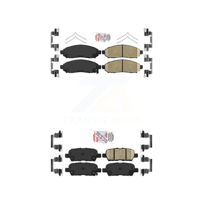 Ceramic Disc Brake Pads Front Rear Kit For Nissan LEAF