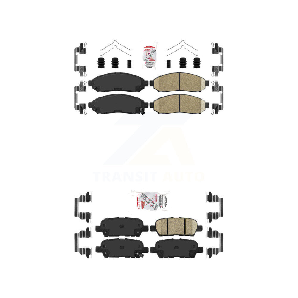 Ceramic Disc Brake Pads Front Rear Kit For Nissan LEAF