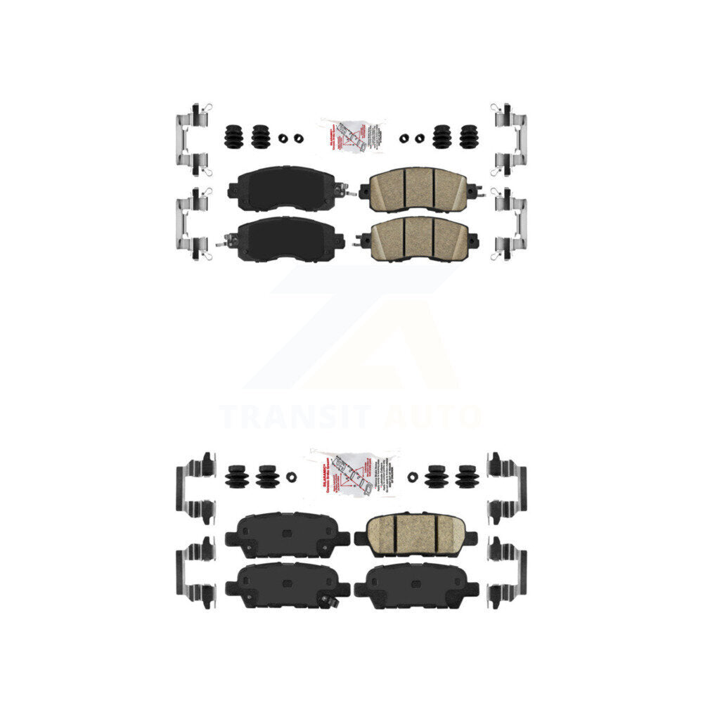 Ceramic Disc Brake Pads Front Rear Kit For Nissan Altima LEAF