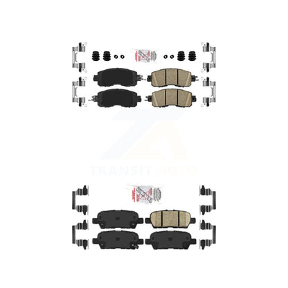 Ceramic Disc Brake Pads Front Rear Kit For Nissan Altima LEAF
