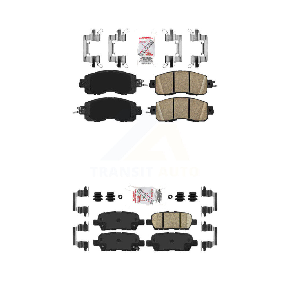 Ceramic Disc Brake Pads Front Rear Kit For Nissan Altima LEAF