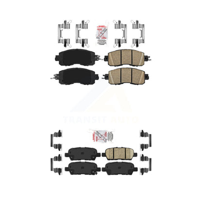 Ceramic Disc Brake Pads Front Rear Kit For Nissan Altima LEAF