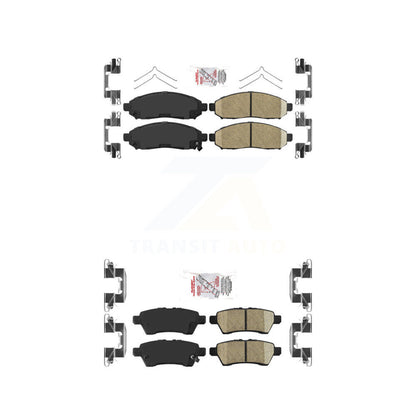 Ceramic Disc Brake Pads Front Rear Kit For Nissan Pathfinder Xterra