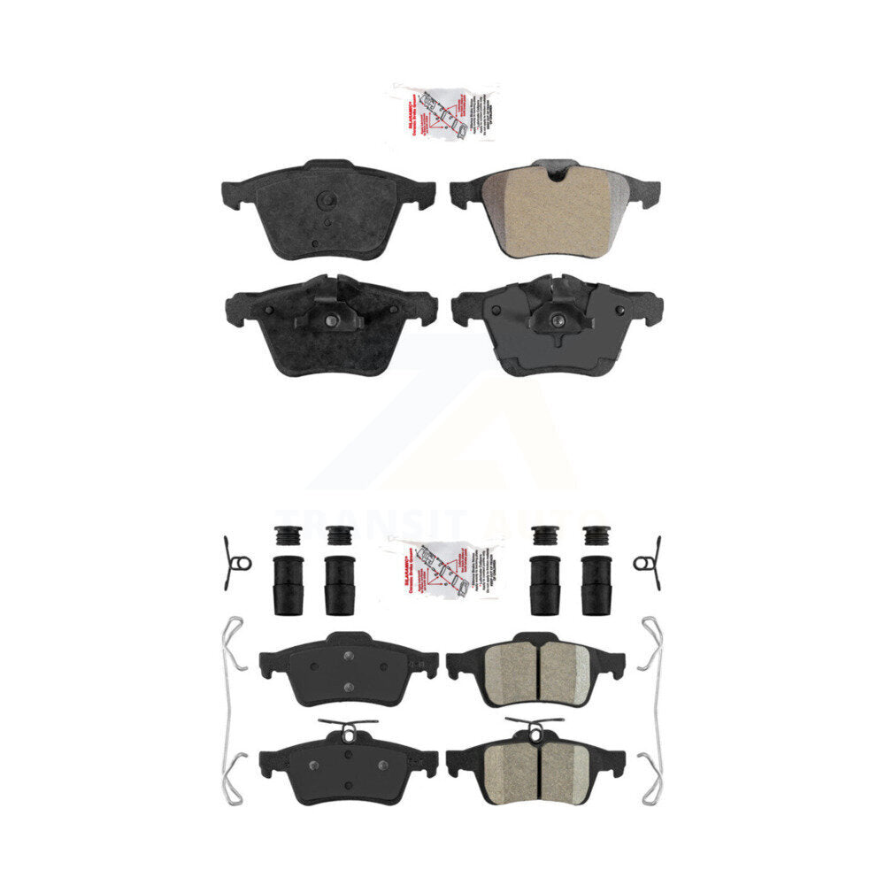 Semi-Metallic Ceramic Disc Brake Pads Front Rear Kit For Jaguar XF XJ XKR XK V8