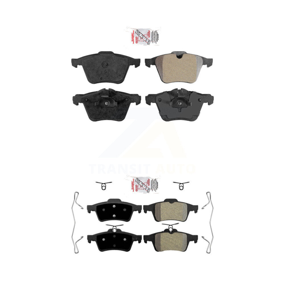 Semi-Metallic Disc Brake Pads Front Rear Kit For Jaguar XF XJ XKR XK Super V8
