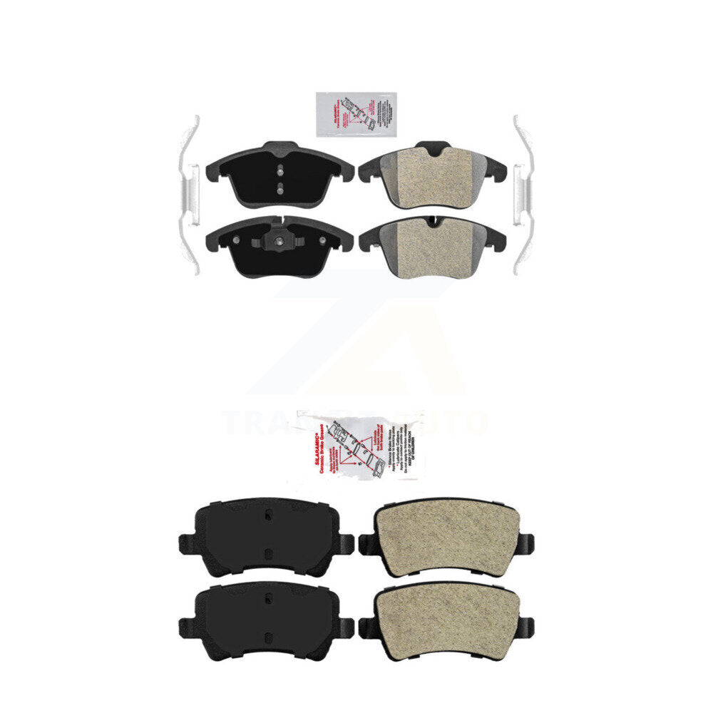 Semi-Metallic Disc Brake Pads Front Rear Kit For Volvo XC70 S60 Land Rover Range