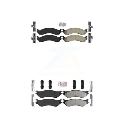 Semi-Metallic Disc Brake Pads Front Rear Kit For 2001-2002 Dodge Ram 2500 3500
