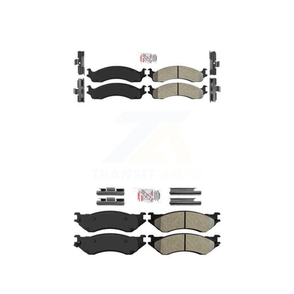 Semi-Metallic Disc Brake Pads Front Rear Kit For 2001-2002 Dodge Ram 2500 3500