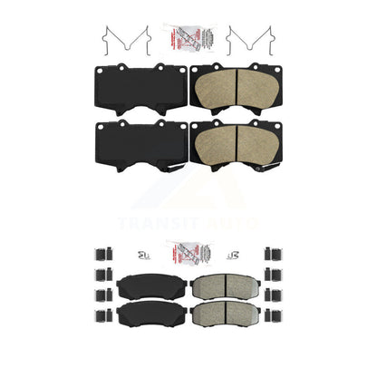 Ceramic Semi-Metallic Disc Brake Pads Front Rear Kit For Toyota 4Runner FJ Lexus