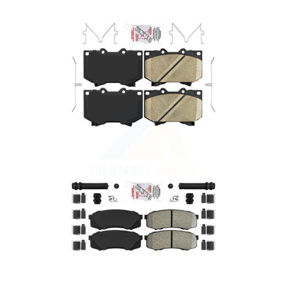 Ceramic Semi-Metallic Disc Brake Pads Front Rear Kit For Toyota Sequoia