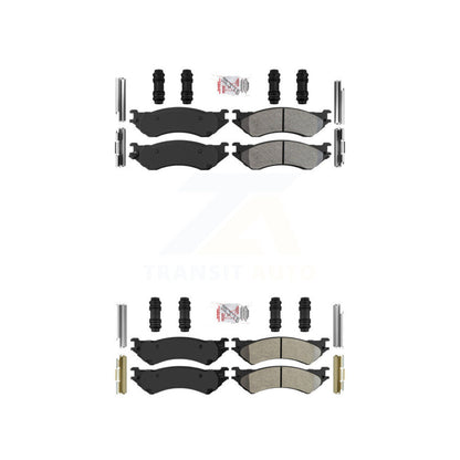 Semi-Metallic Disc Brake Pads Front Rear Kit For Ford F-150 Heritage